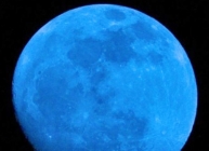 Rare blue moon sighted yesterday